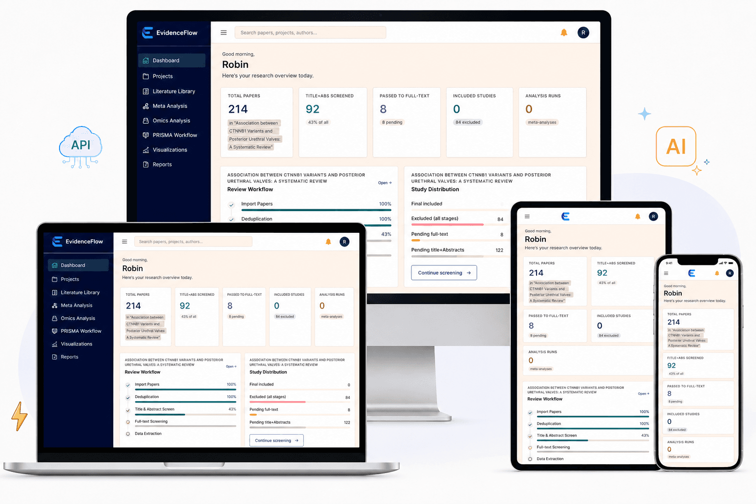 AI Systematic Review Software | EvidenceFlow